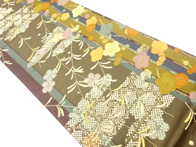 JAPANESE FUKURO OBI / WOVEN UME